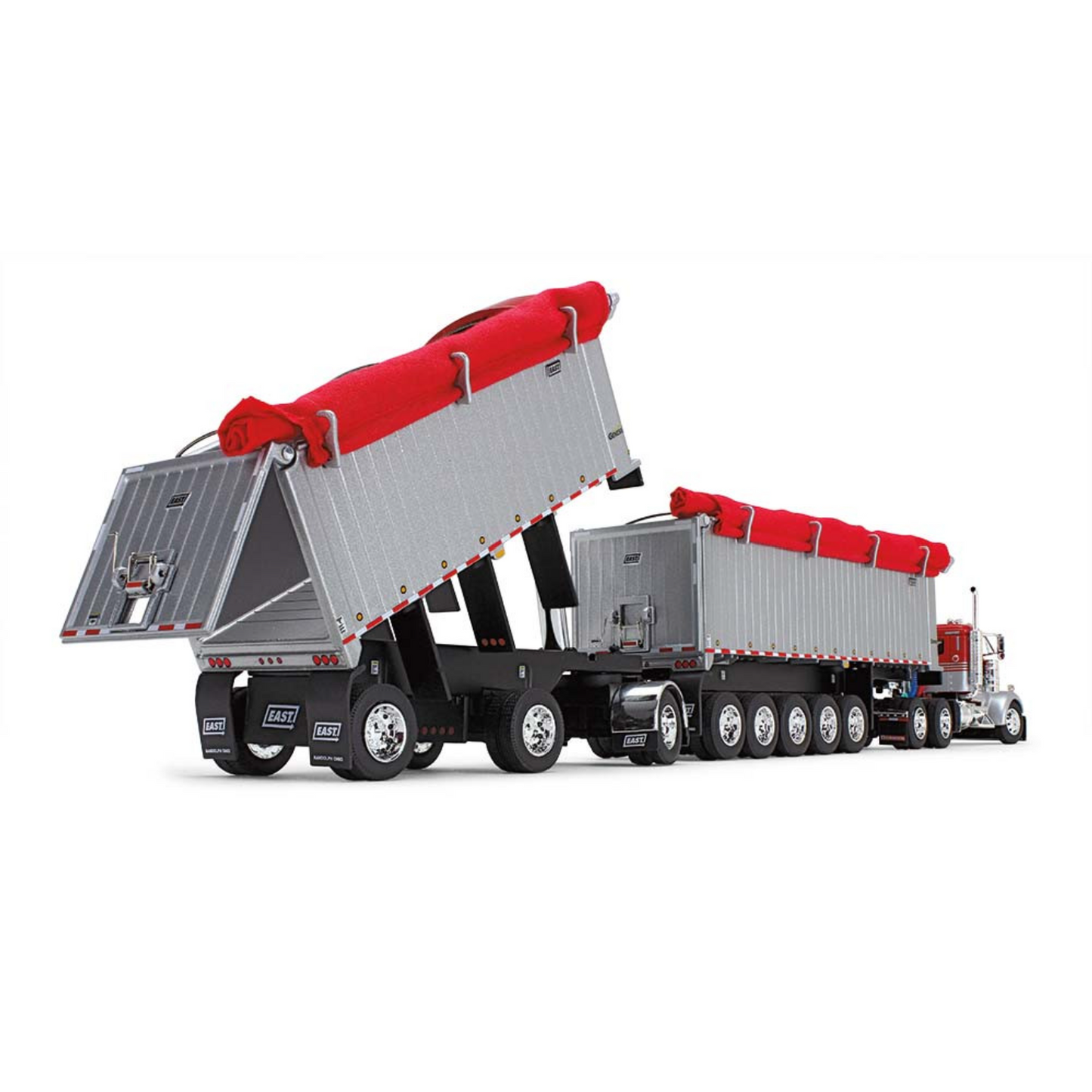 1/64 Kenworth W900L - Viper Red/Silver