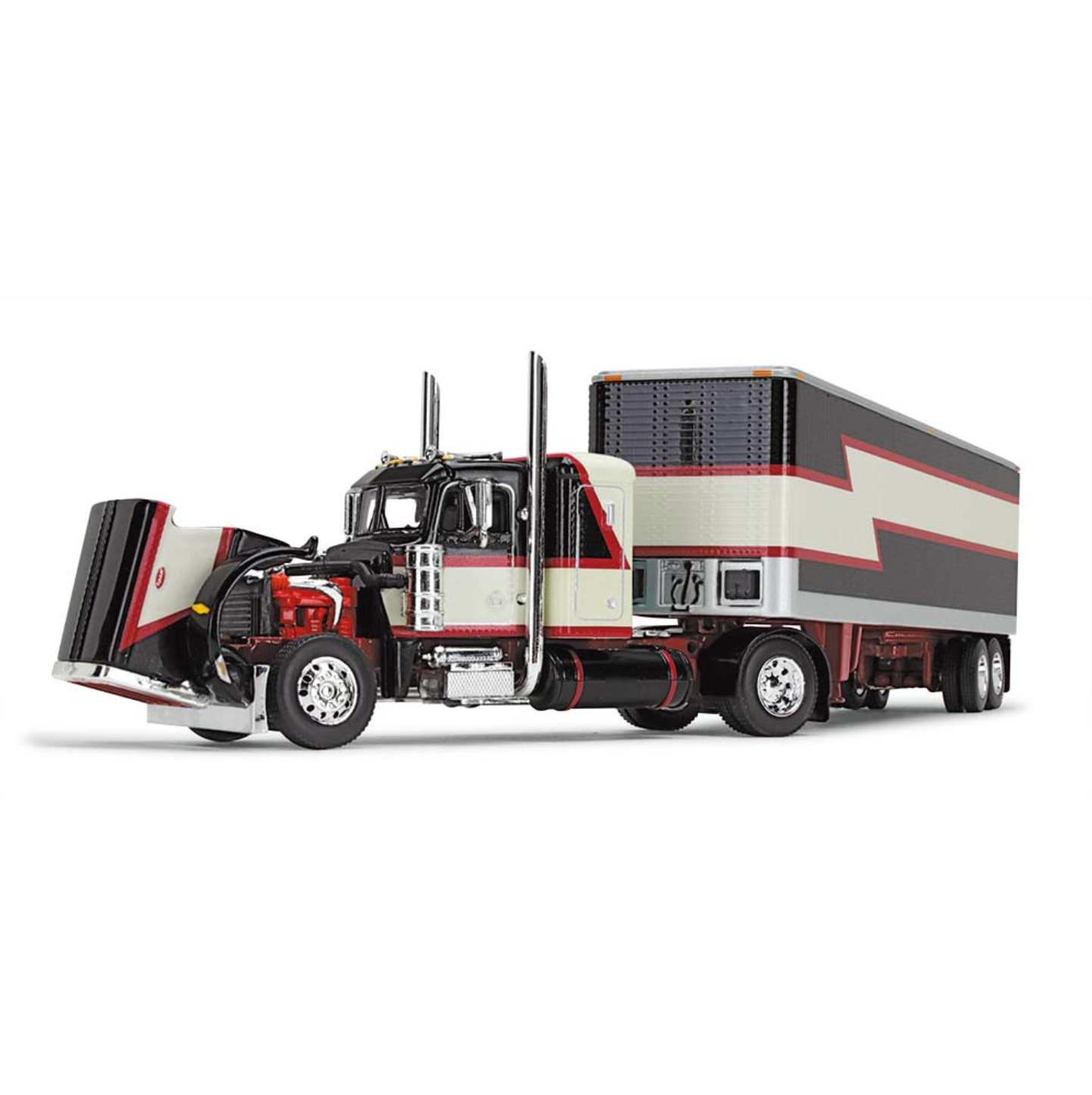 1/64 Peterbilt Model 359 - Black/Cream/Red