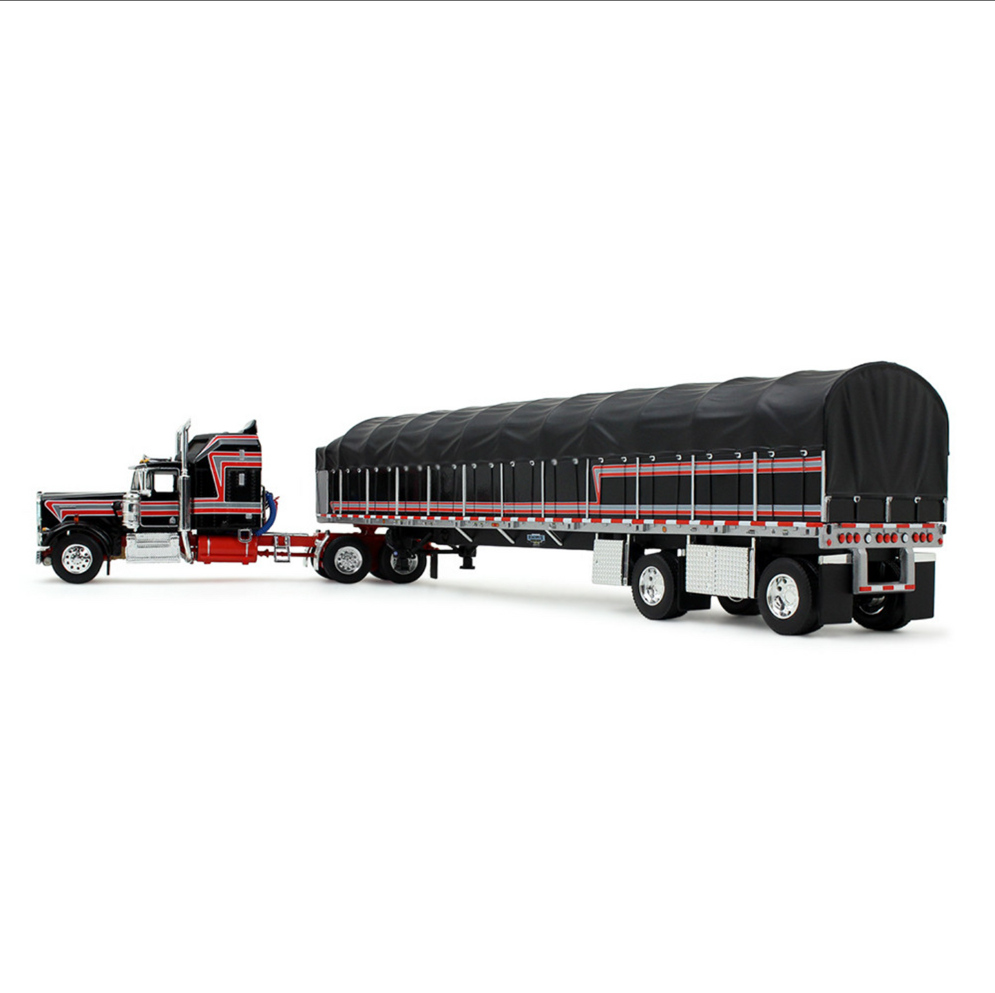 1/64 Kenworth W900A - Black/Red