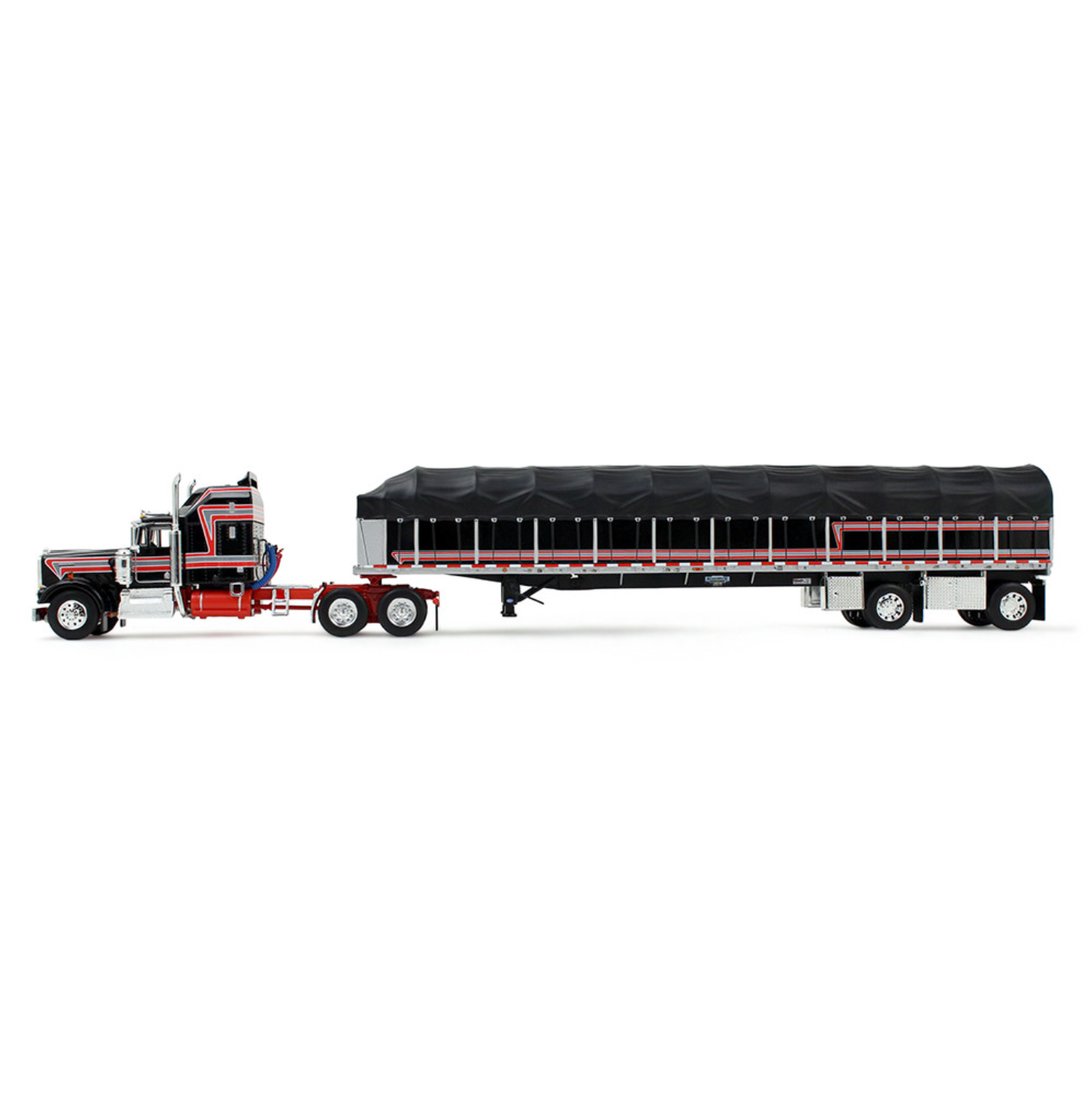 1/64 Kenworth W900A - Black/Red
