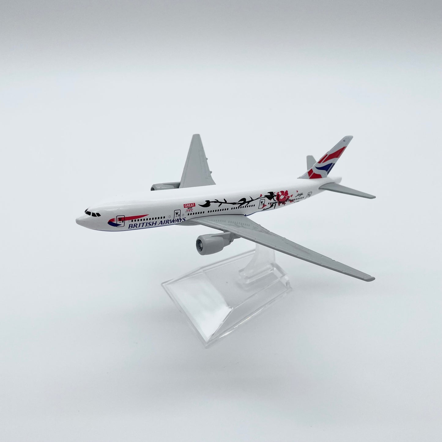 1/400 Scale Diecast Model Airplane with Stand