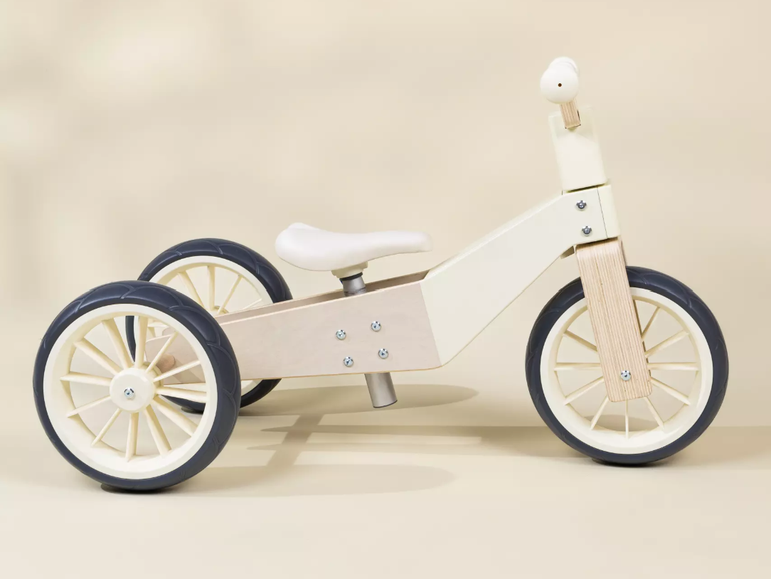 Wooden Balance Bike 3-in-1
