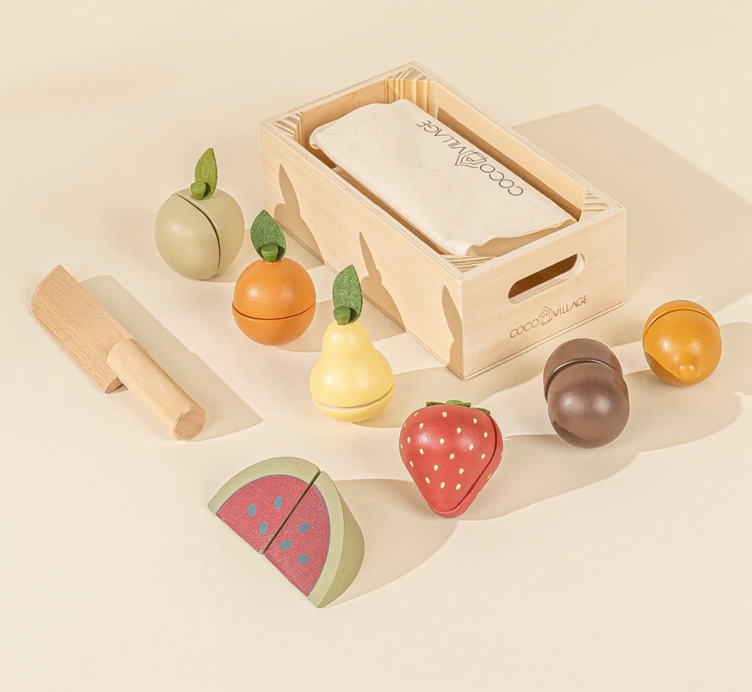 Wooden Fruits Playset