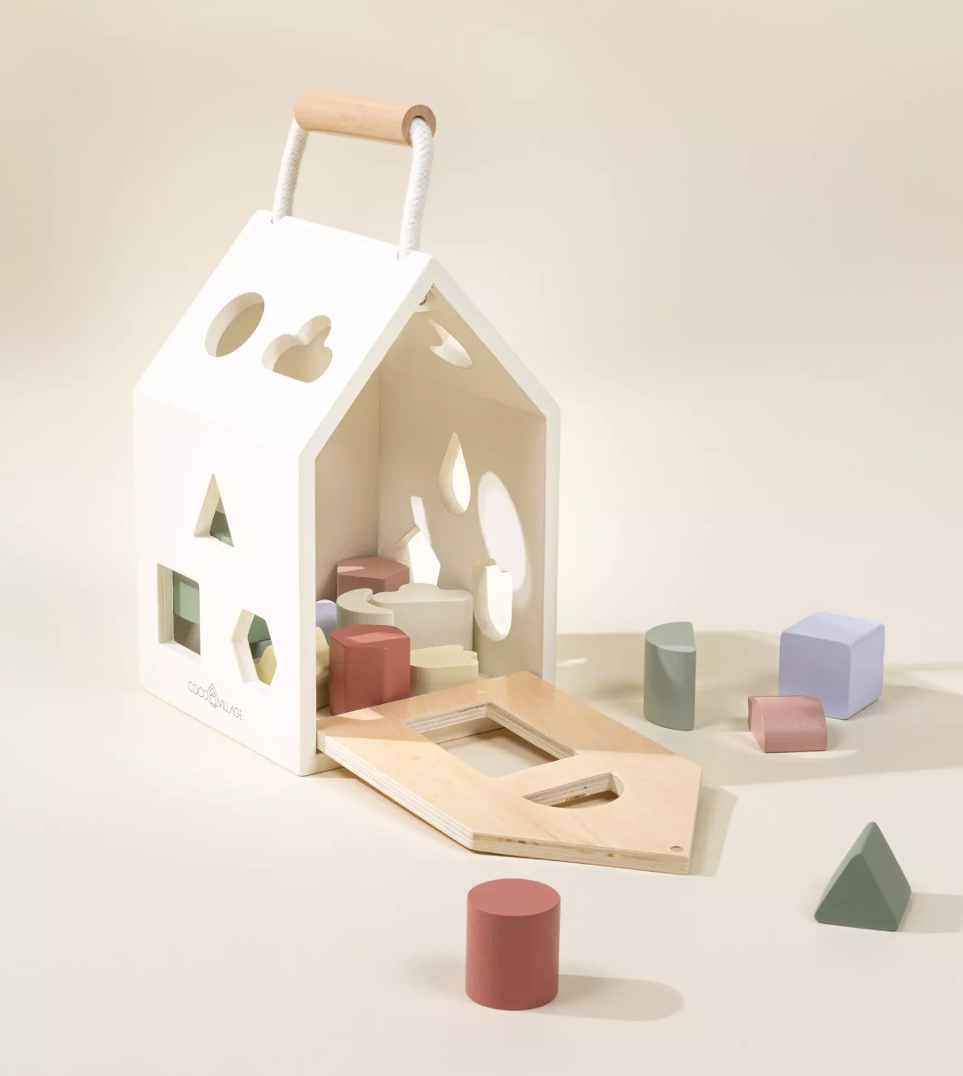 Wooden Shapes Sorting House