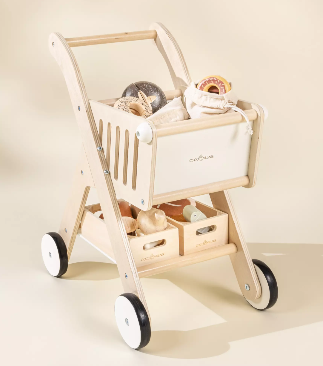Wooden Shopping Cart