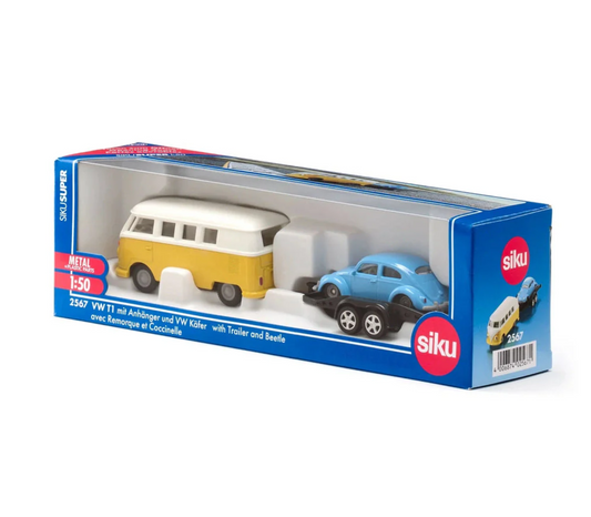 VW T1 with Trailer VW Beetle (1:50)