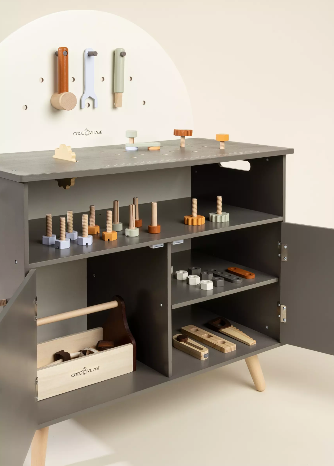 Wooden Workbench Playset